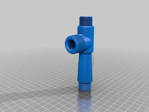 venturi jacto de água da bomba exterior e jardim thread 3d print model - Mito3D