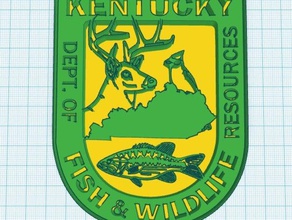 kentucky del departamento de pesca y vida silvestre logotipo signos logotipos pescado fishandwildlife el estado la 3d print model - Mito3D
