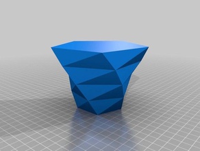 polygon vase Container kundengebundene 3d print model - Mito3D