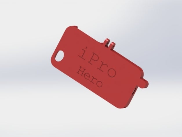 ipro herói usar o seu iphone 5 de anos gopro telefone celular 3D print model - Mito3D