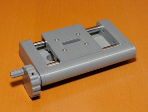macro slider linear table camera rail slide 3d print model - Mito3D