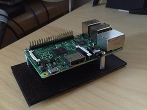 raspberry pi b+ bac rack de l'électronique la framboise cas rpi 3d print model - Mito3D
