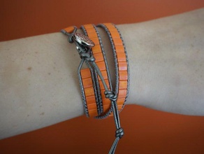 wrap bracelet artisanat jig les bracelets de perles le des boutons chan luu l'artisanat la mode accessoires accessoire cadre womens 3d print model - Mito3D