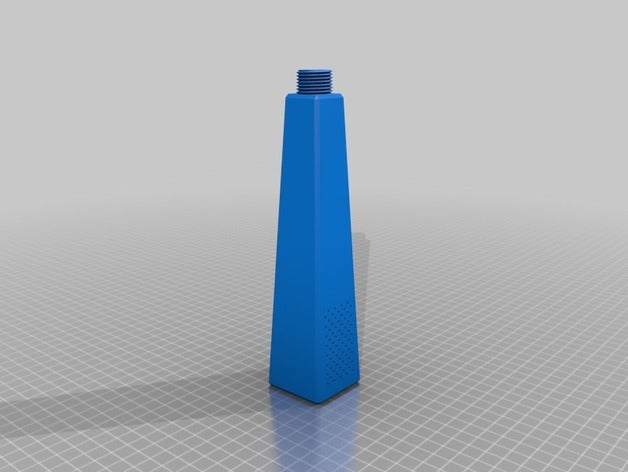 simple shower head square cone bathroom bath spray 3D print model - Mito3D
