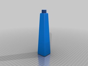 simple shower head square cone bathroom bath spray 3d print model - Mito3D