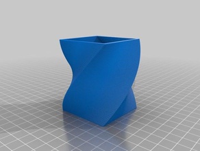 square vase decor customized 3d print model - Mito3D