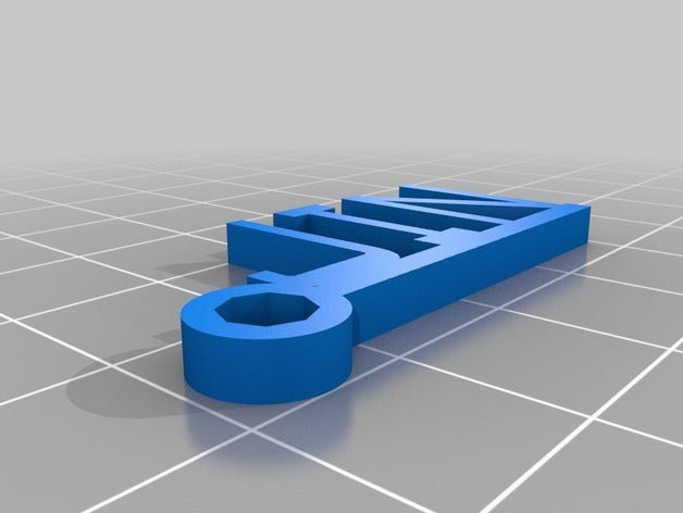 Schlüsselanhänger jin kundengebundene 3D print model - Mito3D