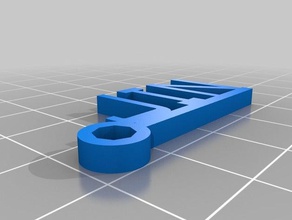 Schlüsselanhänger jin kundengebundene 3d print model - Mito3D