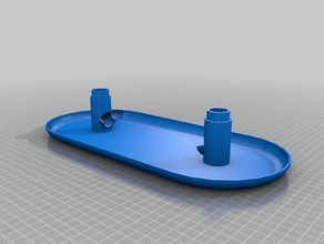 le marbre de lancer une double base 3d l'impression d'enseignement amusant jouet 3d print model - Mito3D