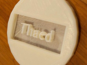 personalized coaster other lame 3d print model - Mito3D