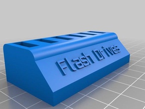 flashdrive holder computer customized 3d print model - Mito3D