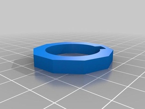 my customized ring flash drive cryptex gadgets 3d print model - Mito3D