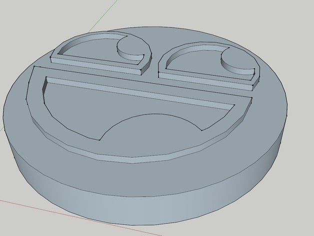 smiley moedas e selos 3D print model - Mito3D