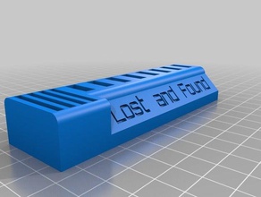 lost found usb stick holder computer customized 3d print model - Mito3D