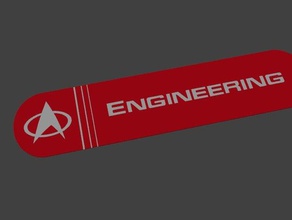 startrek engineering sign signs & logos star trek 3d print model - Mito3D