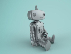 desenvolver 3d bebê robô mascote modelo robôs d3d develop3d 3d print model - Mito3D