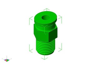 neumática de acoplamiento acoplador neumatico La impresión en 3d el 3d print model - Mito3D