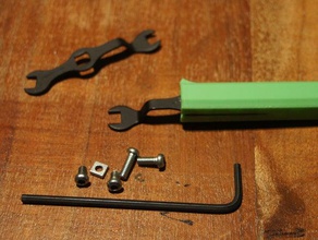meccano chave de aperto ferramentas manuais aderência 3d print model - Mito3D
