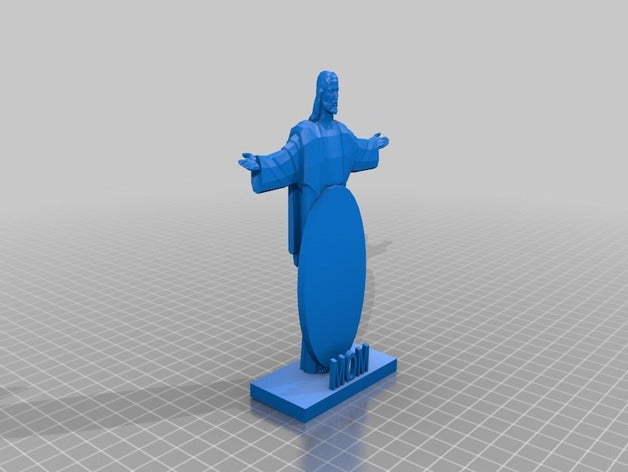 jesucristo estatua de la imagen spot La impresión en 3d jesús cristo 3D print model - Mito3D