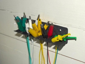 la medición de los ganchos alambre portaherramientas y cajas el cable colgador titular gancho montado en pared alambres 3d print model - Mito3D