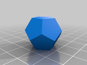 day 14 filled dodecahedron other 3d geometric geometry sketchup thing-a-day thingaday 3d print model - Mito3D