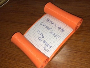 scroll memo holder office paperclip rhodia 3d print model - Mito3D