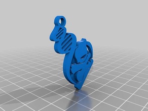 stopsanfilippo foundation keychain help us stop disease keychains 3d print model - Mito3D