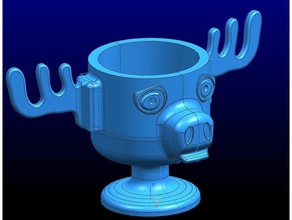 wallyworld moose mug kitchen dining chase chevy christmas cup eggnog vacation wally world 3d print model - Mito3D