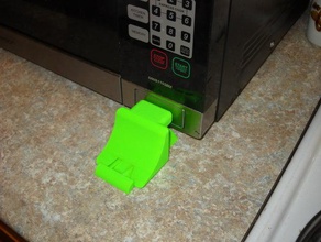 microwave door opener kitchen & dining assistive technology hand amputee openscad 3d print model - Mito3D