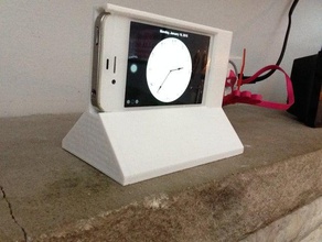 iphone 4 alarm clock dock mobile phone cell repurposing upcycling 3d print model - Mito3D