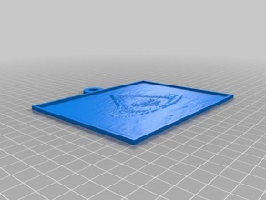 bandeira preta Arte 2d personalizado 3d print model - Mito3D