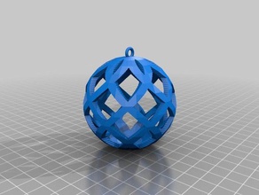 meu personalizados bauble torção decoração personalizado 3d print model - Mito3D