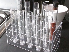 test tube rack kitchen & dining acrylic spices spice testtube 3d print model - Mito3D
