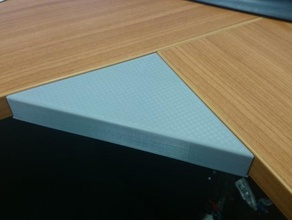 balcão de canto ponte office enchimento secretária mesa bridge 3d print model - Mito3D
