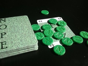 não 3-8 leitor de cartão jogo jogos aposta apostas cardgame cardgames cartões cartas azar nothanks não, obrigado jogador jogadores risco token tokens 3d print model - Mito3D