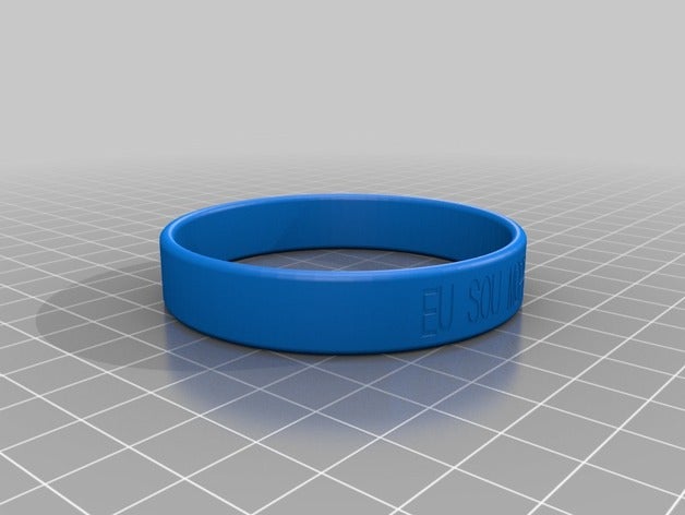 meine individuelle Ursache-Armband -eu sou moppe Armbänder kundengebundene 3D print model - Mito3D