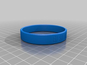 my customized cause bracelet -eu sou moppe bracelets 3d print model - Mito3D