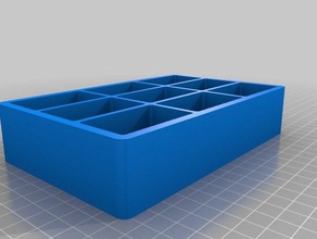 endmill organizer 3x3 containers customized 3d print model - Mito3D