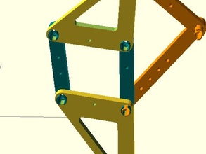 rodentbot gli animali domestici degu develop3d gerbillo criceto robot strandbeest ruota 3d print model - Mito3D