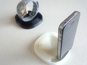 smart stand di groove famiglia accessorio arredamento la decorazione display gadget telefono smarr vassoio guarda 3d print model - Mito3D