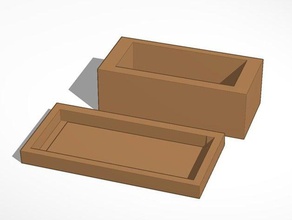 de madeira, caixa jóias filamento jewlery madeira 3d print model - Mito3D