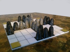 tablut aincient jeu de plateau jeux conseil d'administration brandubh les échecs fox oies amusant hnefatafl linné jouer la stratégie tafl viking 3d print model - Mito3D