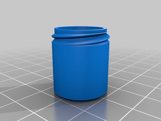 15 d 20 x h - conteneur moleté couvercle les conteneurs personnalisé 3D print model - Mito3D