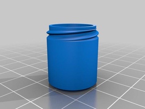 15 d x 20 h - contenitore coperchio zigrinato i contenitori su misura 3d print model - Mito3D