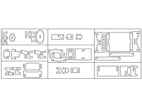 fredhack della mobilia di modello 1 router cnc taglio laser legno 3d print model - Mito3D