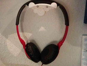 universal mount head phones audio headphones 3d print model - Mito3D