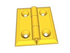 door hinge joint - smaller one parts hinges 3d print model - Mito3D