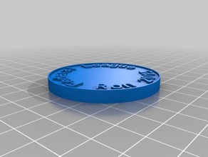 federal league coin - ron one sided coins & badges customized 3d print model - Mito3D