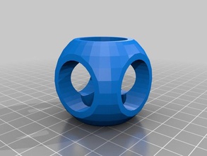 my customized cropped sphere negative space other 3d print model - Mito3D
