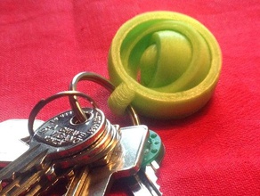 Kreisel-keyring 2 math fidget und zappeln fidget-ring Spielzeug gyro Gyroskop keychain Schlüsselringe knick-knack 3d print model - Mito3D